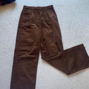 Straight Leg Corduroy Pants